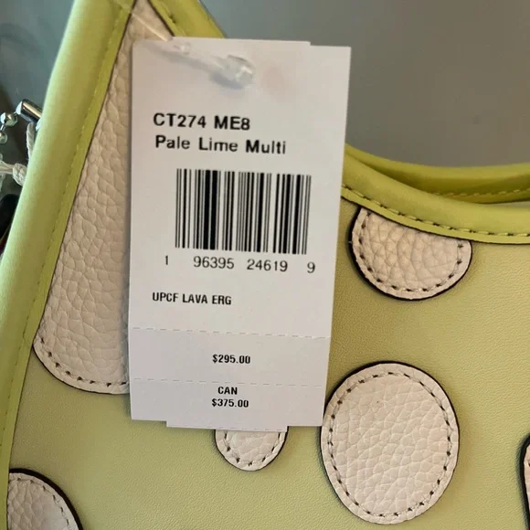 Ergo Bag In Coachtopia Leather With Lava Appliqué 💚 Brand New 💚🤍💚🤍💚🤍 - Picture 6 of 11